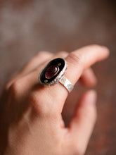 Load image into Gallery viewer, Shadowbox Ring With Tourmaline Size 9