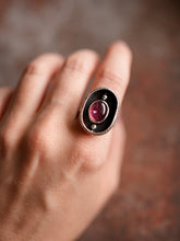 Load image into Gallery viewer, Shadowbox Ring With Tourmaline Size 9