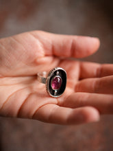 Load image into Gallery viewer, Shadowbox Ring With Tourmaline Size 9