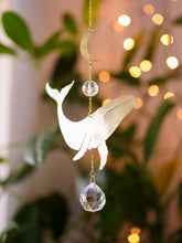 Load image into Gallery viewer, For Jessie: Whale &amp; Moon Suncatcher. Hanging Prism