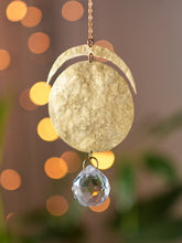 Load image into Gallery viewer, Moon Suncatcher. Hanging Prism