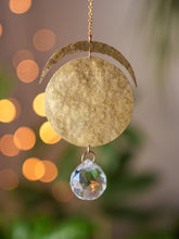 Load image into Gallery viewer, Moon Suncatcher. Hanging Prism