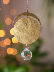 Moon Suncatcher. Hanging Prism