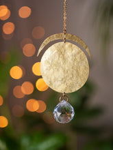 Load image into Gallery viewer, Moon Suncatcher. Hanging Prism