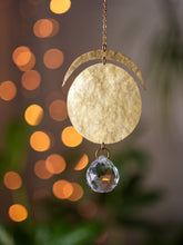 Load image into Gallery viewer, Moon Suncatcher. Hanging Prism