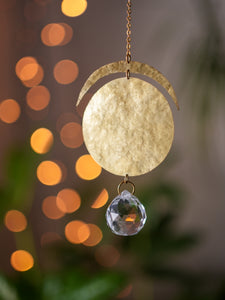 Moon Suncatcher. Hanging Prism