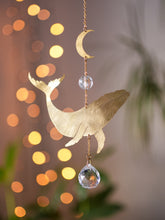 Load image into Gallery viewer, For Jessie: Whale &amp; Moon Suncatcher. Hanging Prism