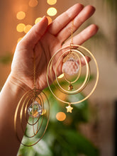 Load image into Gallery viewer, Galactica Suncatcher With Stars. Hanging Prism