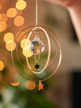 Load image into Gallery viewer, Galactica Suncatcher With Stars. Hanging Prism