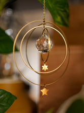 Load image into Gallery viewer, Galactica Suncatcher With Stars. Hanging Prism