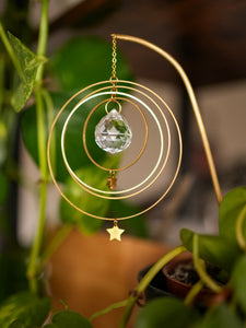 Galactica Plant Suncatcher With Stars. Plant Prism