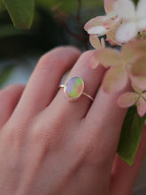 Load image into Gallery viewer, Dainty Ethiopian Opal Ring Size 7