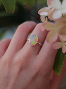 Dainty Ethiopian Opal Ring Size 7