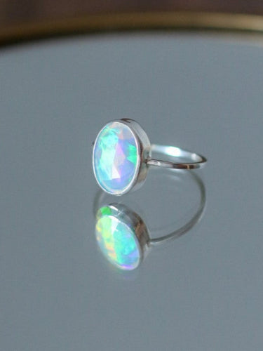 Dainty Ethiopian Opal Ring Size 7